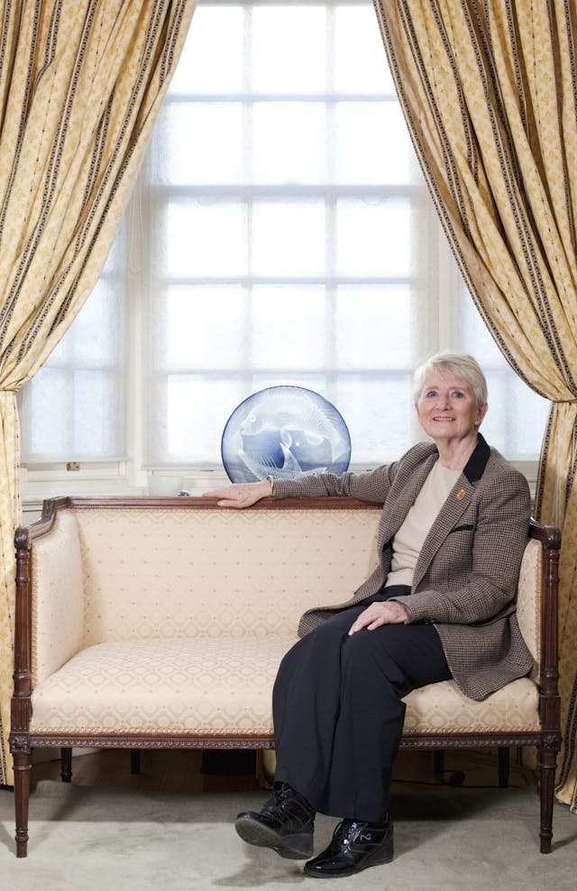 Baroness Pauline Neville-Jones DCMG PC at her home in Chelsea, London, UK - December 2012